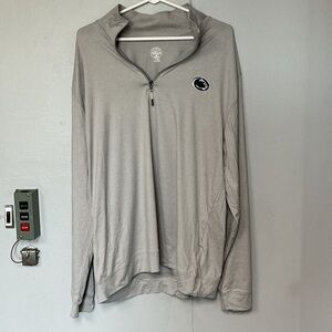 Grey Penn State Quarter-Zip Pullover with Logo